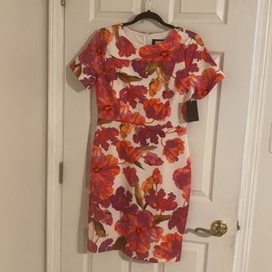 Alexis Admor muti  color fushia flower dress